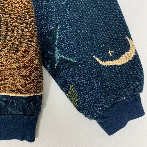 Sugar Street Weavers Pumpkins Cats Halloween Sweater One Size Made in USA - Picture 10 of 16